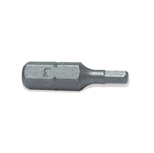 Hex Socket Drive 1/4 Inch Hex Shank M5 Tip 1 Inch Length Steel Insert Bit