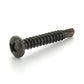 #8 x 1-1/2 Inch Black Oxide Hardened Steel #2 Point Pan Head Self-Drilling Tek Screw