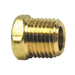 1/8 Inch x 1/4 Inch Lead Free Brass Pipe Hex Bushing