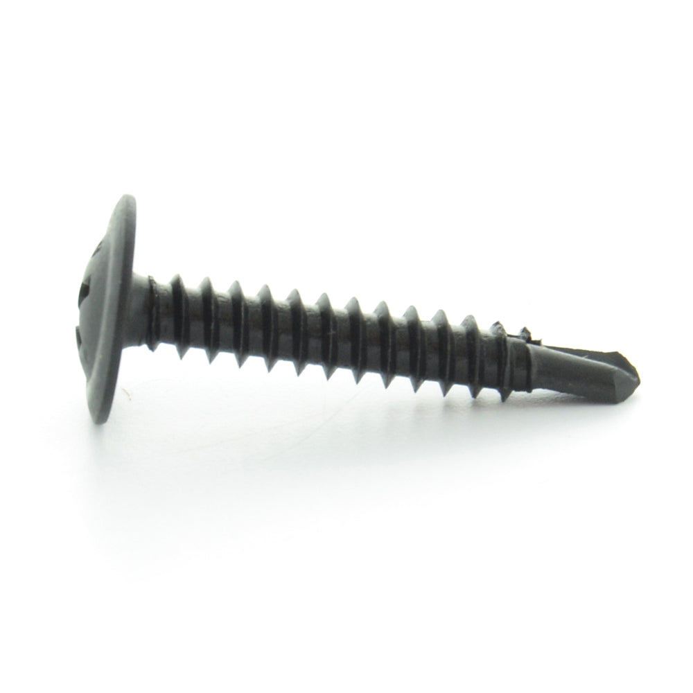 #8-18 x 1/2 Inch Black Oxide Steel #2 Point Modified Truss Head Self-Drilling Tek Screw