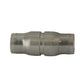 M4 Nickel Plated Brass Push-In Tube Union