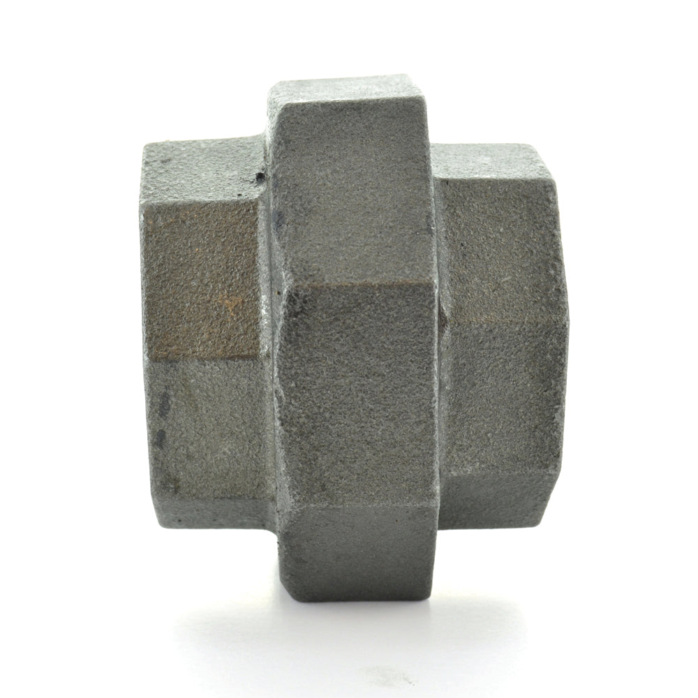1-1/2" Schedule 40 Female NPT Black Malleable Iron Ground Joint Union