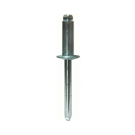 0.376 - 0.500 Inch Grip 1/8 Inch Dia x 0.625 Inch 5052 Aluminum Large Flange Dome Head Blind Rivet