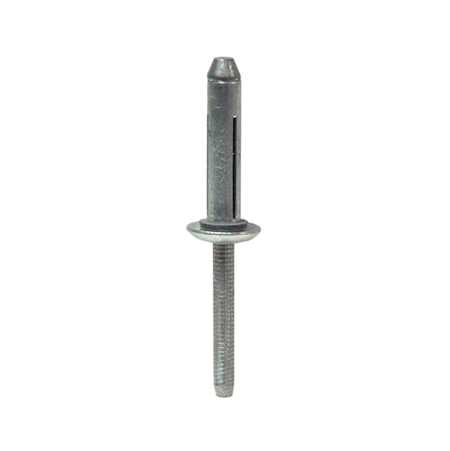 0.125 - 0.375 Inch Grip 1/4 Inch Dia x 1.13 Inch Steel/Steel Bulb-Tite Blind Rivet