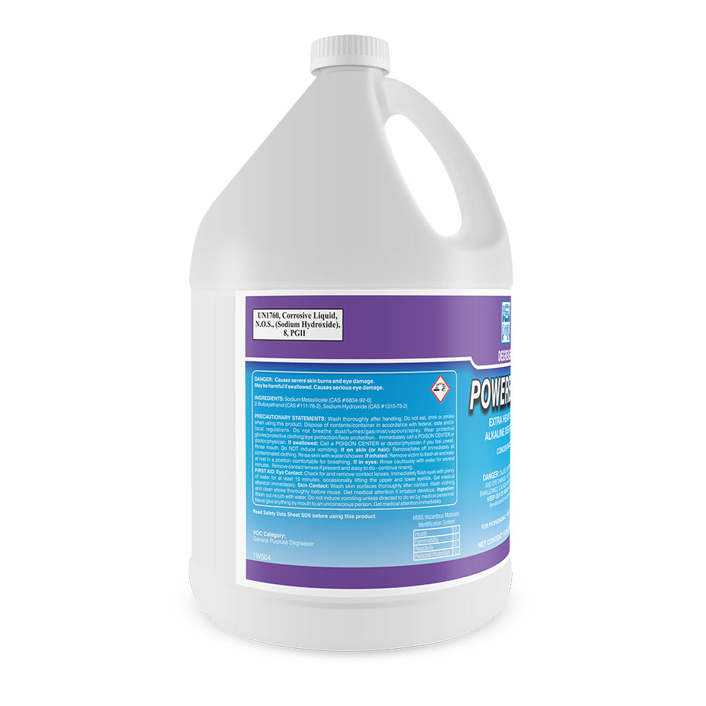 FastServ Powerball Extra Heavy-Duty Alkaline Degreaser - 1 Gallon - Bottle