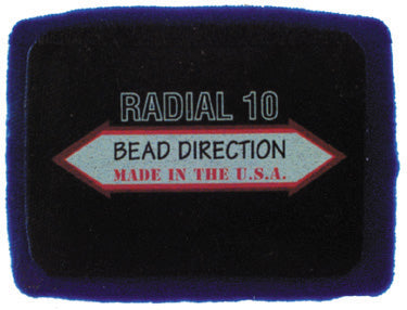 3-3/8 Inch x 4 Inch Blue/White Rectangle 1-Ply Euro-Style Coi Radial Repair Unit