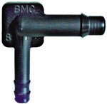 3/16 Inch x 1/8 Inch Vacuum and Washer Hose 90 Degree Elbow Reducer White