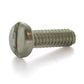 #10-24 x 5/8 Inch Coarse Plain 18-8 (A2) Stainless Steel Slotted Drive Pan Head Machine Screw