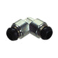 M6 Nickel Plated Brass Push-In Tube Union Elbow