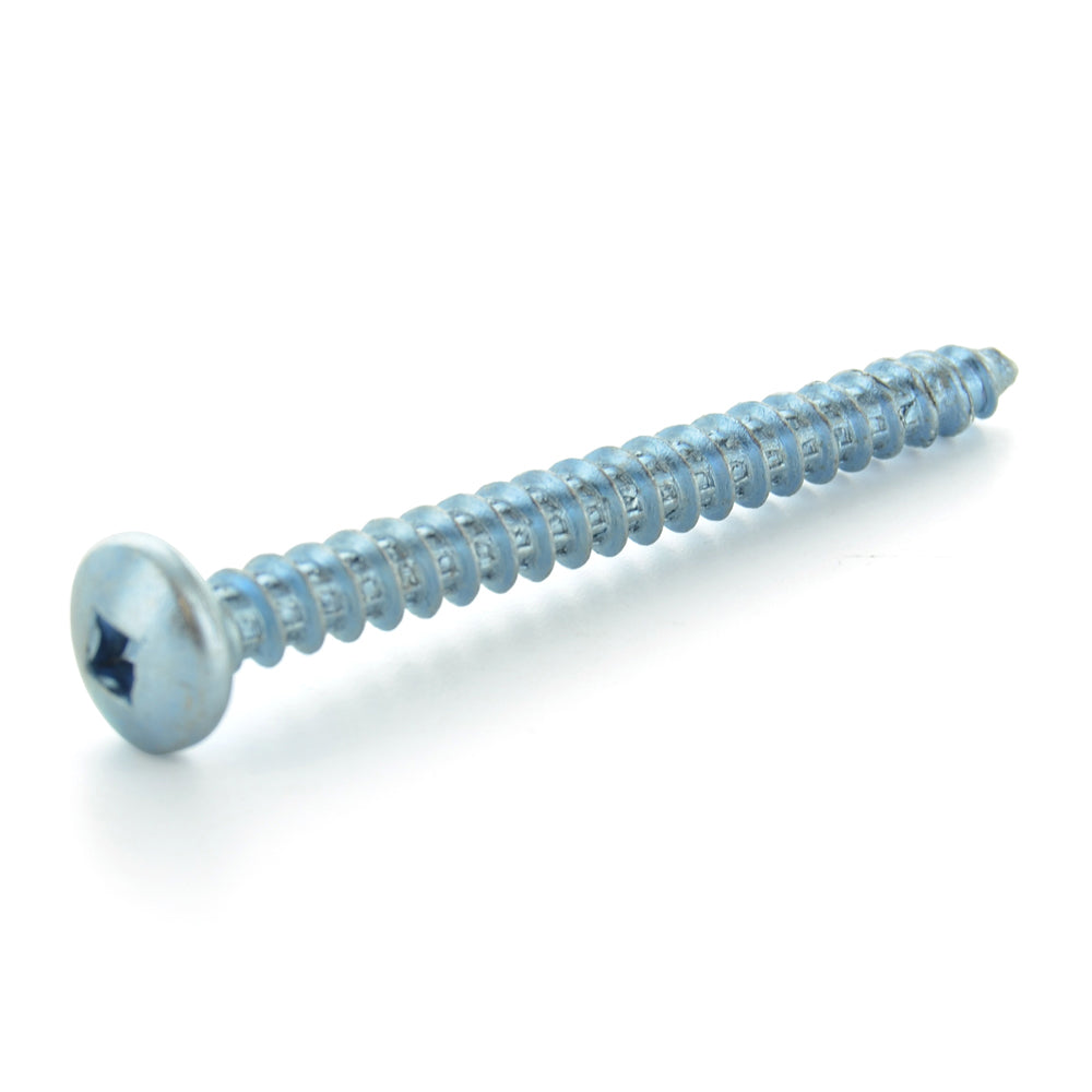 #10-12 x 2 Inch Zinc Plated Low Carbon Steel Pan Head Type-A Self-Tapping Sheet Metal Screw