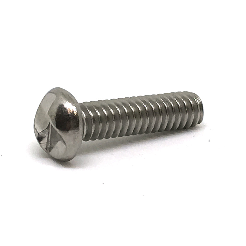 #8-32 x 3/4 Inch Stainless Steel One-Way Round Head Machine Screw
