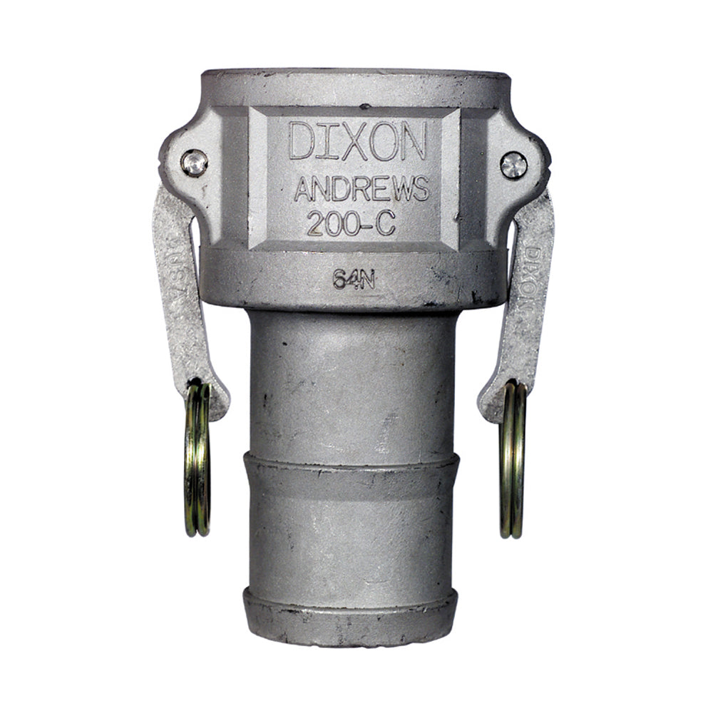 1 Inch Female Coupler x Hose Shank Aluminum Type C Tough-Tite™ Industrial Cam and Groove Coupling