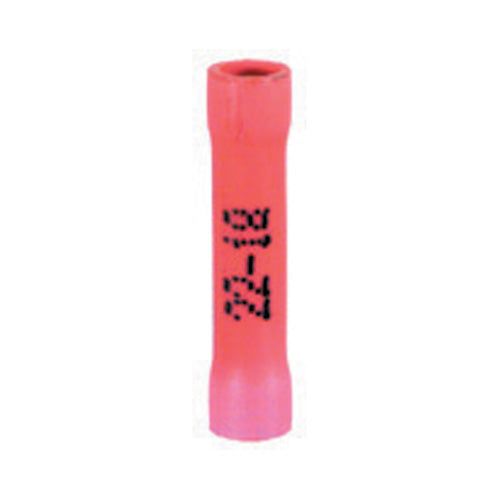 22-18 Gauge Butt Connector Pvc Insulated Red