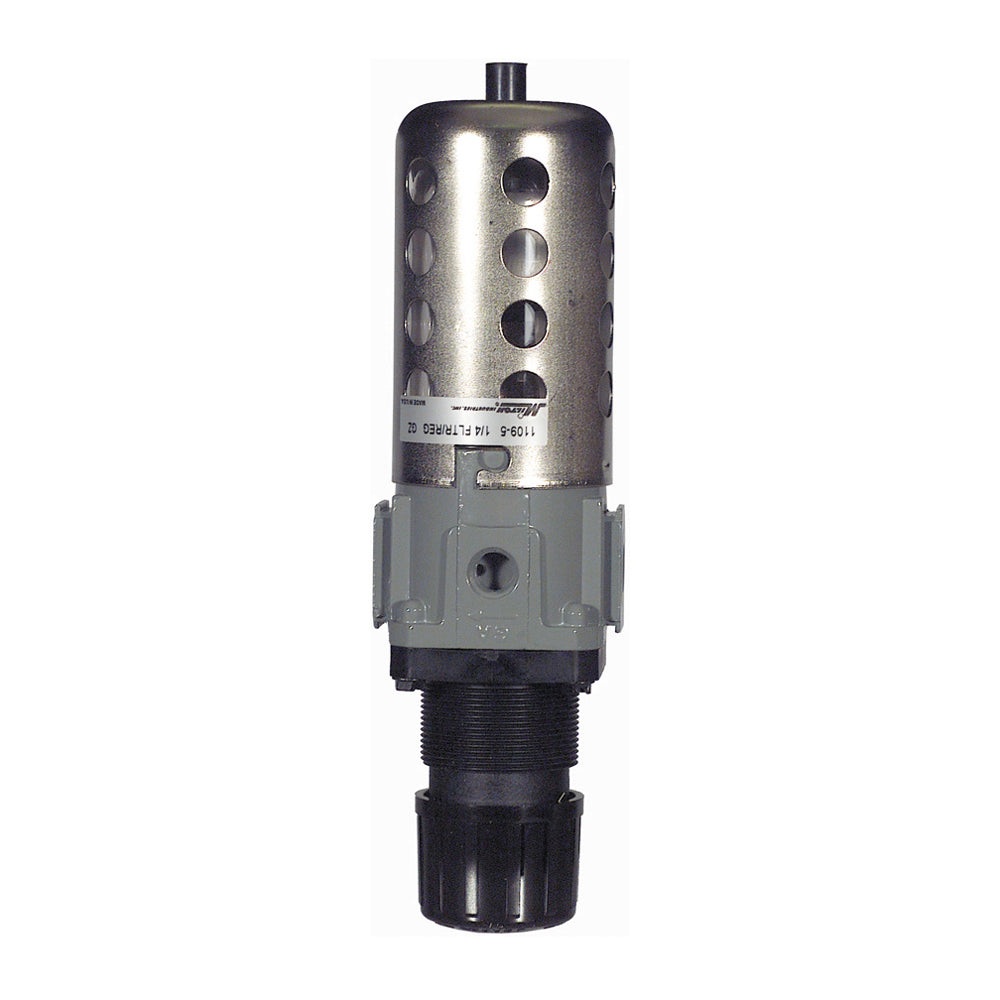 3/8 Inch Npt 40 Micron 150 psi 80 Scfm 5 oz Polycarbonate Bowl Air Line Piggyback Filter/Regulator