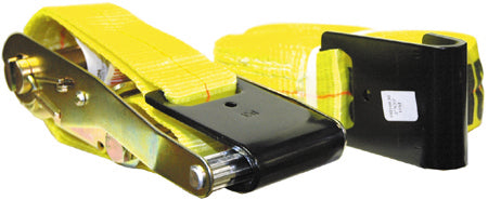 30 ft Heavy Duty Ratchet Strap With 2 Inch Flat Hook and Protector Clip