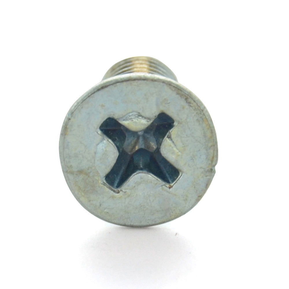 #10-32 x 3/4 Inch Fine Zinc Plated Steel #2 Phillips Drive Flat Countersunk Head Machine Screw