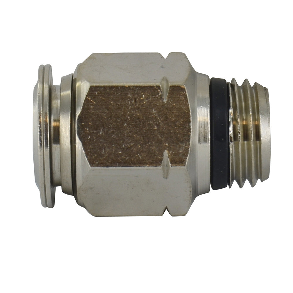 1/2 Inch Tube x 1/4 Inch Pipe Straight Male Connector - Universal Thread
