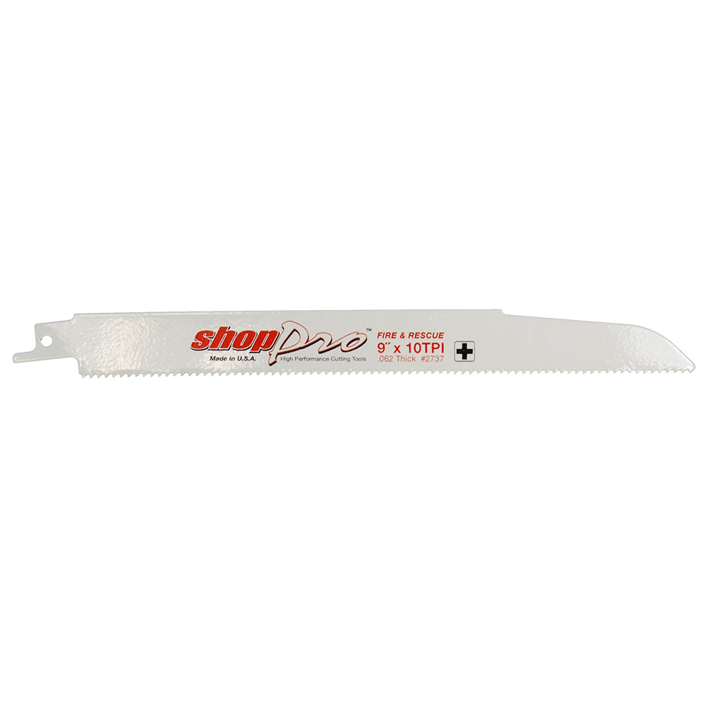 ShopPro 9 x 7/8 x .062 Fire & Rescue Reciprocating Saw Blade - 10 Tpi