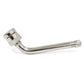 2-3/5" x M9.7 Clamp-In Truck / Bus 60 Degree Nickel Plated Tire Valve Stem