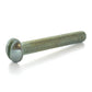 #10-24 x 1-1/4 Inch Coarse Zinc Plated Steel Slotted Drive Round Head Machine Screw