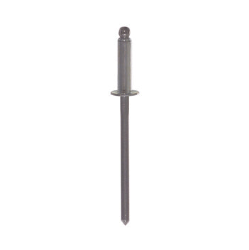 0.076 - 0.500 Inch Grip 1/8 Inch Dia x 0.65 Inch 18-8 Stainless Steel Standard Flange Dome Head Blind Rivet