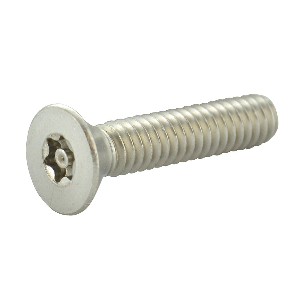 #10-32 x 1 Inch Stainless Steel Torx Pin Flat Head Resistant Machine Screw