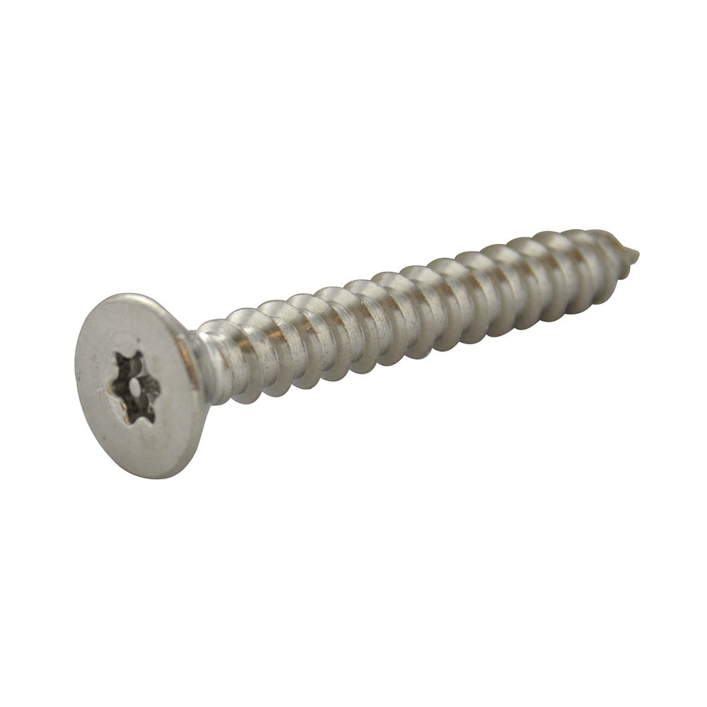 #8 x 1-1/4 Inch Stainless Steel Torx Pin Flat Head Tamper Resistant Sheet Metal Screw