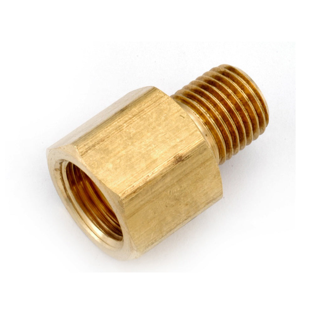 1/4 Inch x 3/8 Inch Brass SAE 45 Degree Flare Tube Female to Male Pipe Adapter