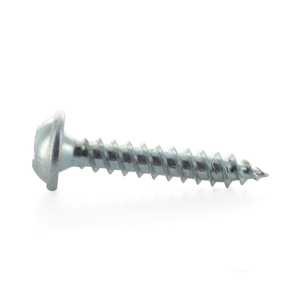 #8 x 1 Inch Zinc Plated Steel Square Drive Pan Washer Face Sheet Metal Screw