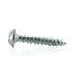 #8 x 2 Inch Zinc Plated Steel Square Drive Pan Washer Face Sheet Metal Screw