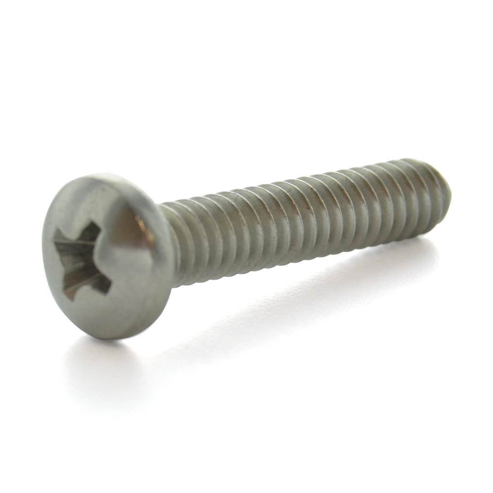#10-24 x 5/16 Inch Coarse Plain 18-8 (A2) Stainless Steel #2 Phillips Drive Pan Head Machine Screw