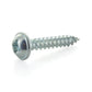 #8 x 1 Inch Zinc Plated Steel Square Drive Pan Washer Face Sheet Metal Screw