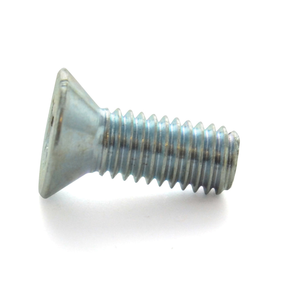 #10-32 x 3/8 Inch Fine Zinc Plated Steel #2 Phillips Drive Flat Countersunk Head Machine Screw