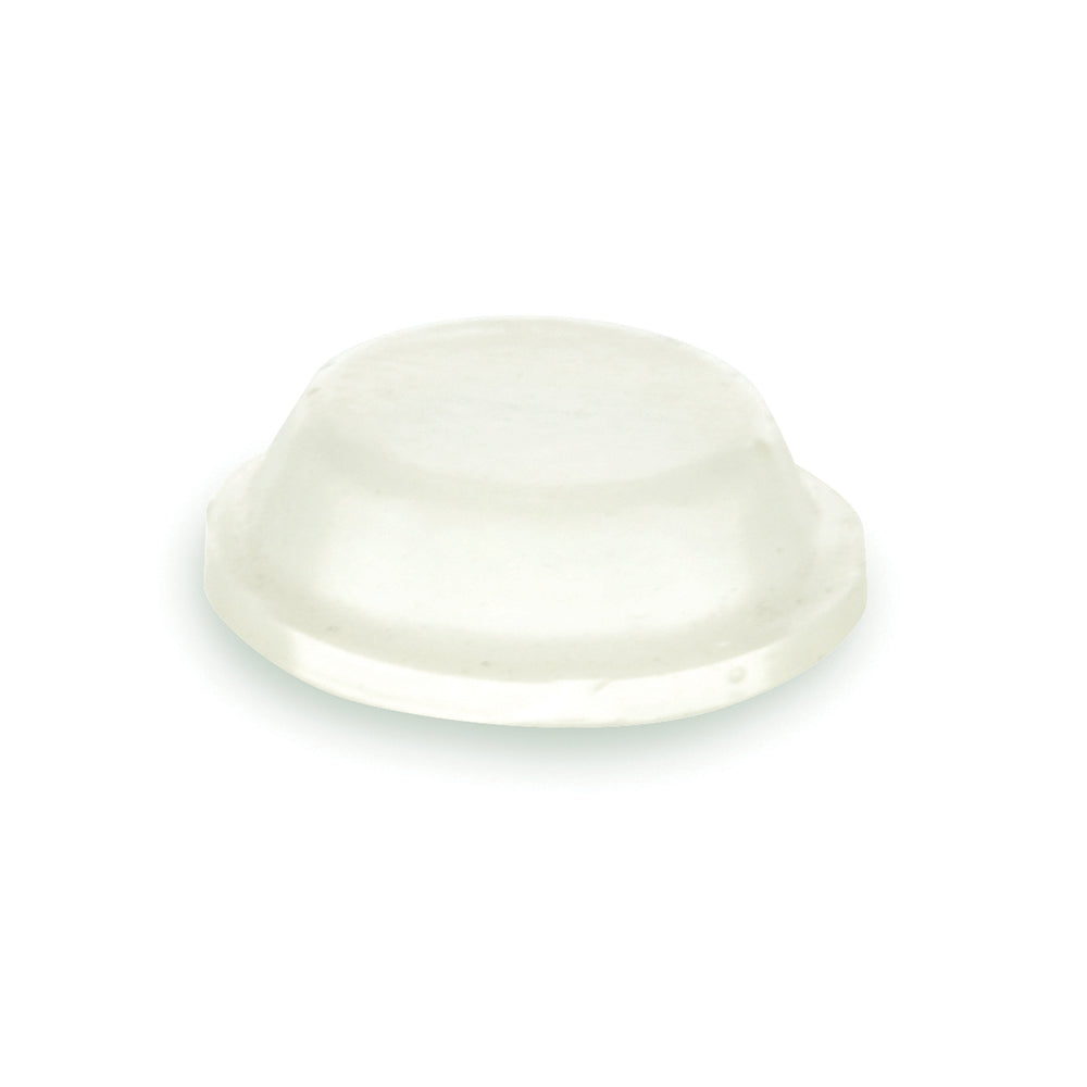 .500 Inch x .140 Inch Cylindrical Flat-Top Self-Adhesive Protective Non-Skid Rubber Feet Clear