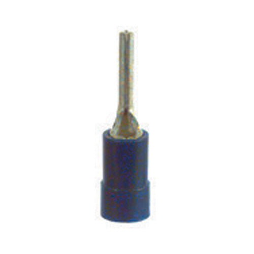 16-14 Gauge Male Pin Connector .37 x .08 Pvc Insulated Blue