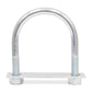 1/4-20 x 1 Inch x 1-3/4 Inch Zinc Plated Low Carbon Steel U-Bolt With 2 Nuts and Plate