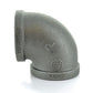 3/8" Schedule 40 Female NPT Black Malleable Iron 90 Degree Elbow