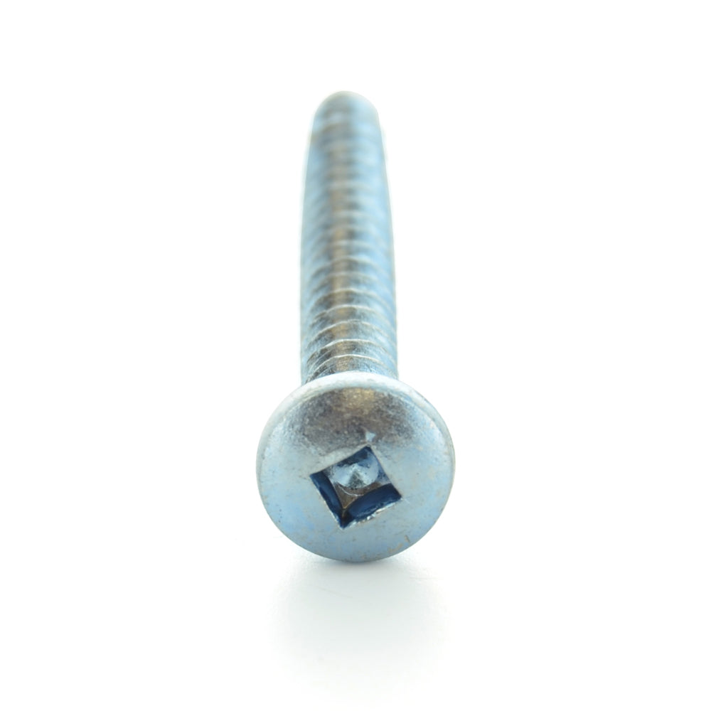 #8 x 1-1/2 Inch Zinc Plated  Square Drive Pan Head Type-Ab Self-Tapping Sheet Metal Screw