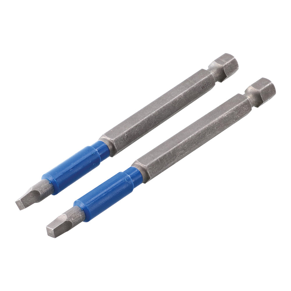 TerminatorBlue Impact Bit  Square #2 - 3.5 Inch - 2 Pack