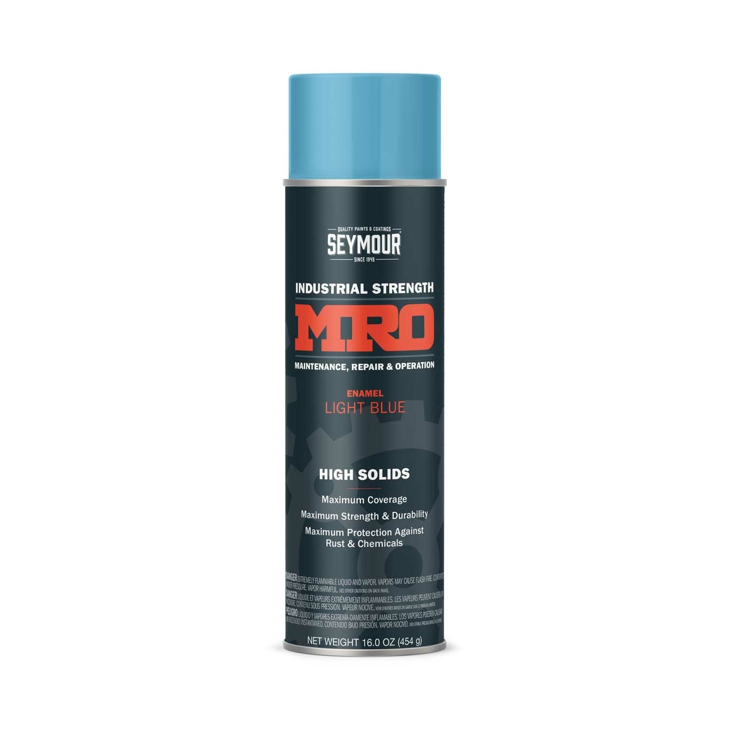 Seymour MRO Industrial High-Solids Spray Paint- Light Blue - 16 OZ. Net Fill Wt.- Aerosol