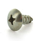 1/4 Inch x 5/8 Inch Truss Head Phillips Drive Silver Plain Stainless Steel Sheet Metal Screw
