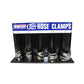 23-1/4 Inch x 15-1/8 Inch x 5-1/4 Inch Cold Rolled Steel 5 Loop Hose Clamp Rack