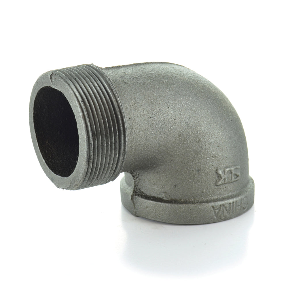 3/4" Schedule 40 Threaded Black Malleable Iron 90 Degree Street Elbow