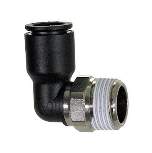 1/4 Inch x M6 Male Bspt x Compression Glass Filled Nylon 90 Degree Tube Male Elbow