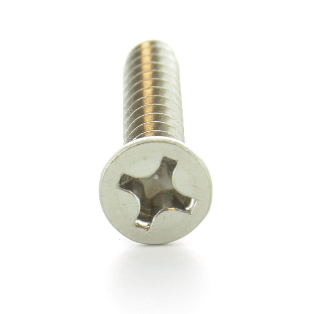 #10-12 x 2-1/2 Inch Plain 18-8 (A2) Stainless Steel Flat - Countersunk Head Type-A Self-Tapping Sheet Metal Screw