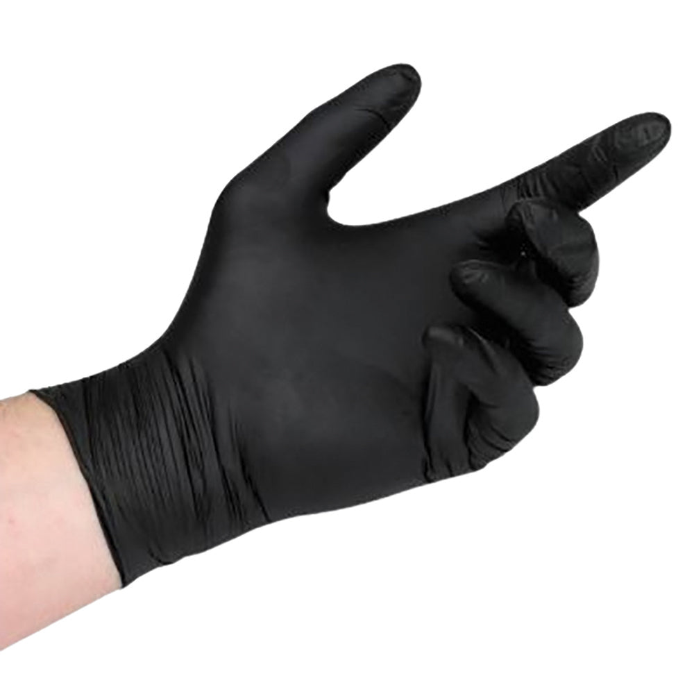 Diamond Glove 6 MIL Black Nitrile Powder Free X-Large Exam Gloves 100 / Box