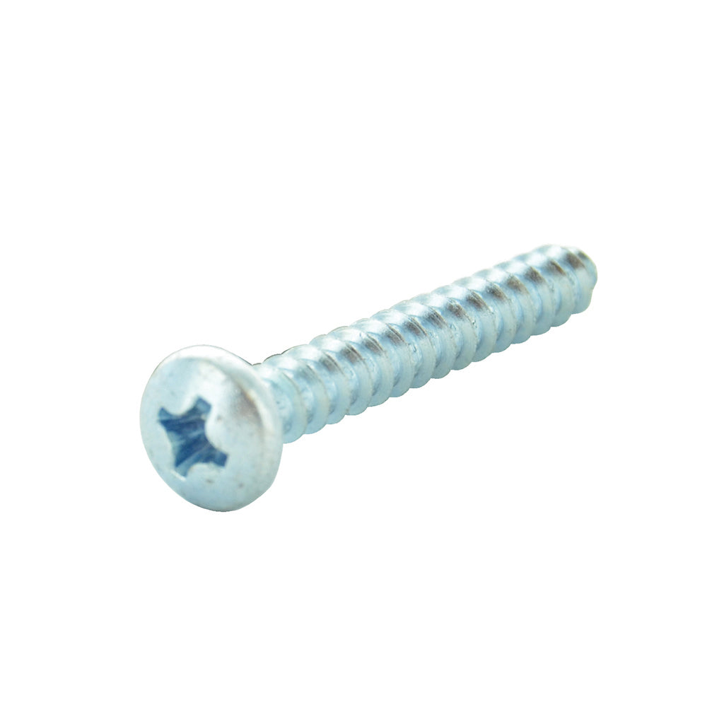 #8 x 1-1/4 Inch Zinc Plated Low Carbon Steel Pan Head Type-AB Self-Tapping Sheet Metal Screw