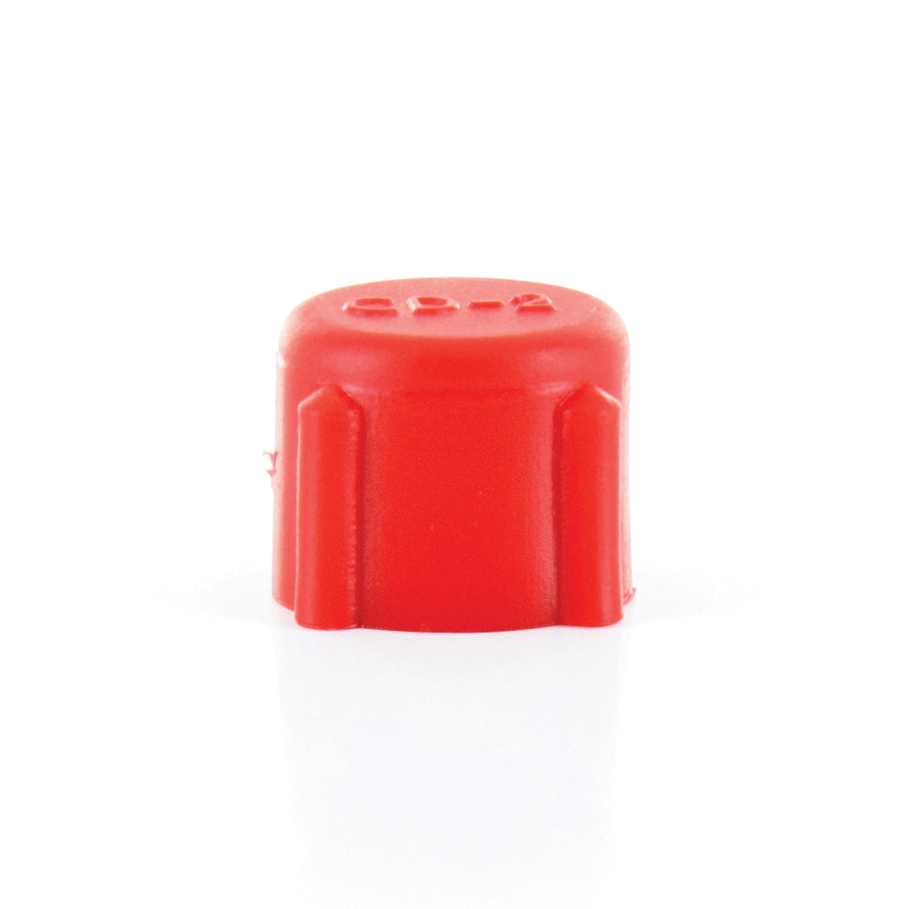 1/4-36 Thread Red Low-Density Polyethylene Threaded Caplug