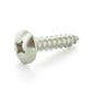 #10 x 3/8 Inch Plain 18-8 (A2) Stainless Steel Truss Head Type-A Self-Tapping Sheet Metal Screw