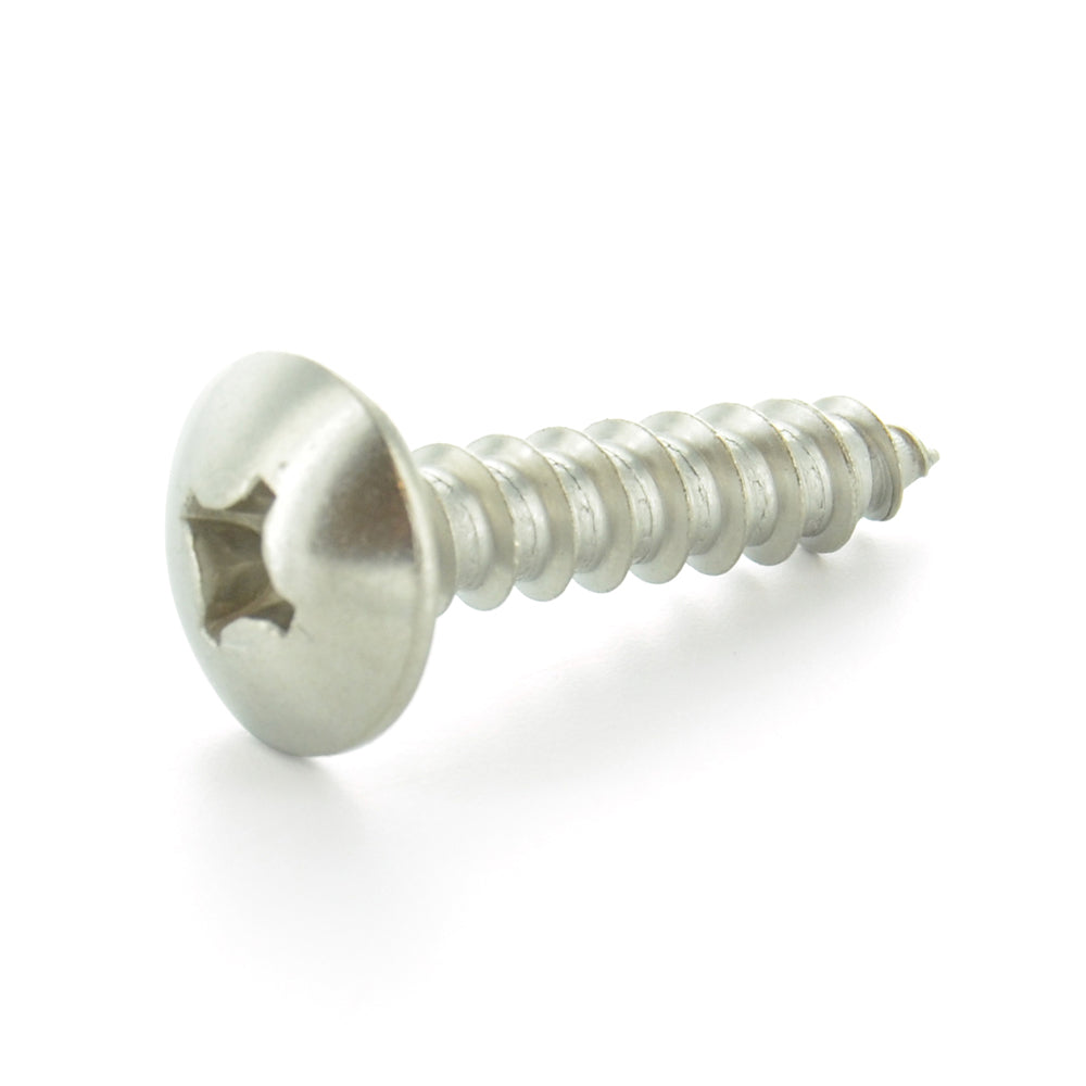 #8 x 3/4 Inch Plain 18-8 (A2) Stainless Steel Truss Head Type-A Self-Tapping Sheet Metal Screw